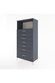 Hyperion Dolap Tek Raflı 7 Çekmeceli 88x44x182 - S57M038V5B