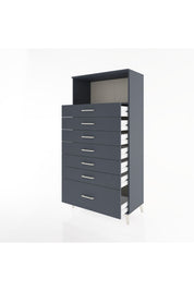 Hyperion Dolap Tek Raflı 7 Çekmeceli 88x44x182 - S57M038V5B