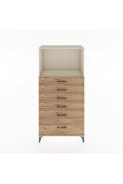 Hyperion Dolap Tek Raflı 6 Çekmeceli 88x44x182 - S57M039V3B