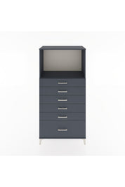 Hyperion Dolap Tek Raflı 6 Çekmeceli 88x44x182 - S57M039V5B