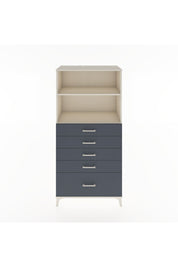 Hyperion Dolap 2 Raflı 5 Çekmeceli 88x44x182 Aytaşı-Antrasit