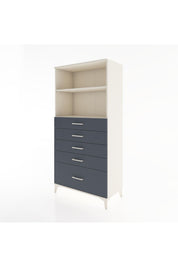 Hyperion Dolap 2 Raflı 5 Çekmeceli 88x44x182 Aytaşı-Antrasit