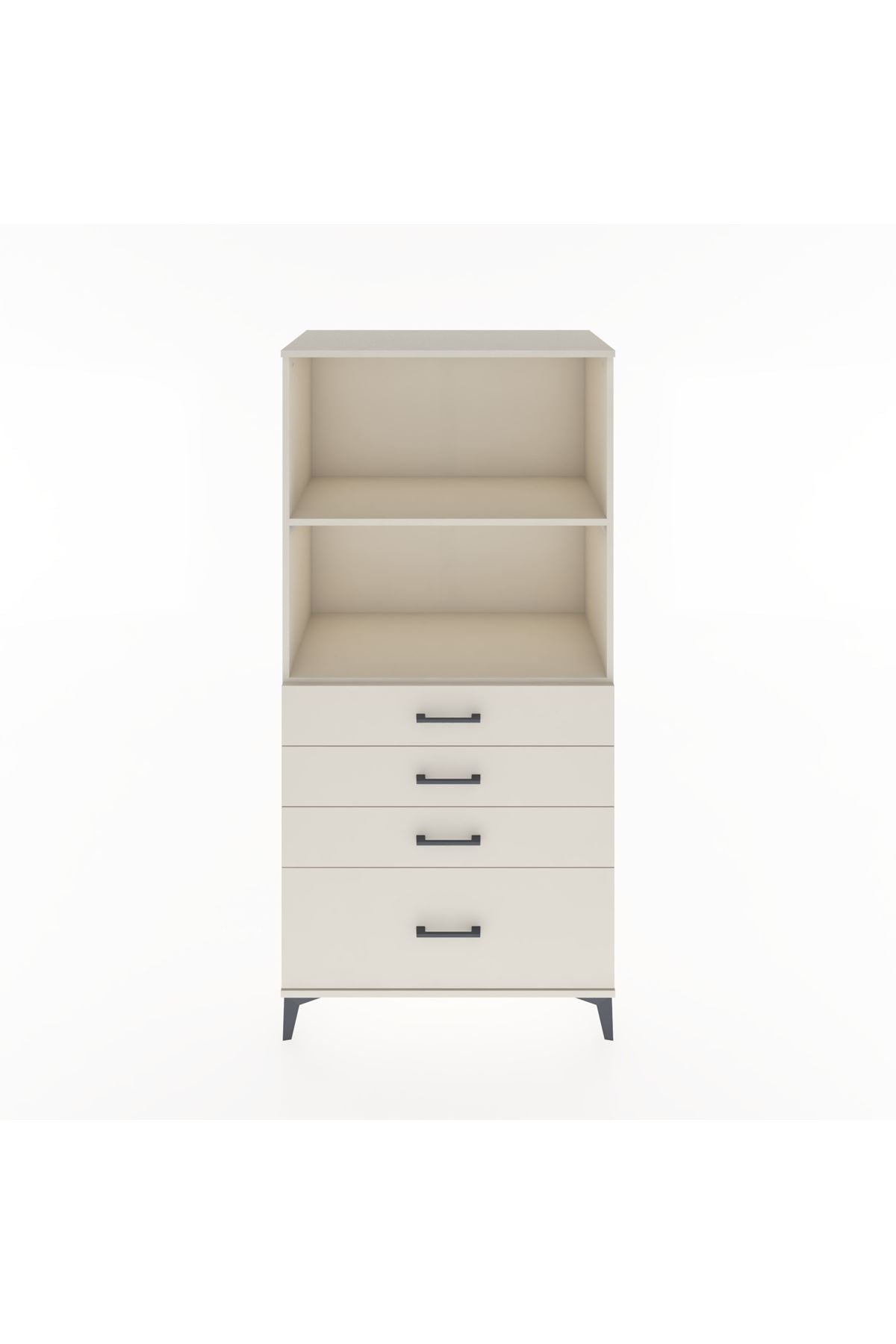 Hyperion Dolap 2 Raflı 4 Çekmeceli 88x44x182 Aytaşı-Aytaşı