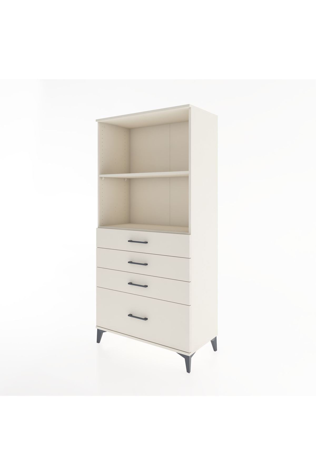 Hyperion Dolap 2 Raflı 4 Çekmeceli 88x44x182 Aytaşı-Aytaşı