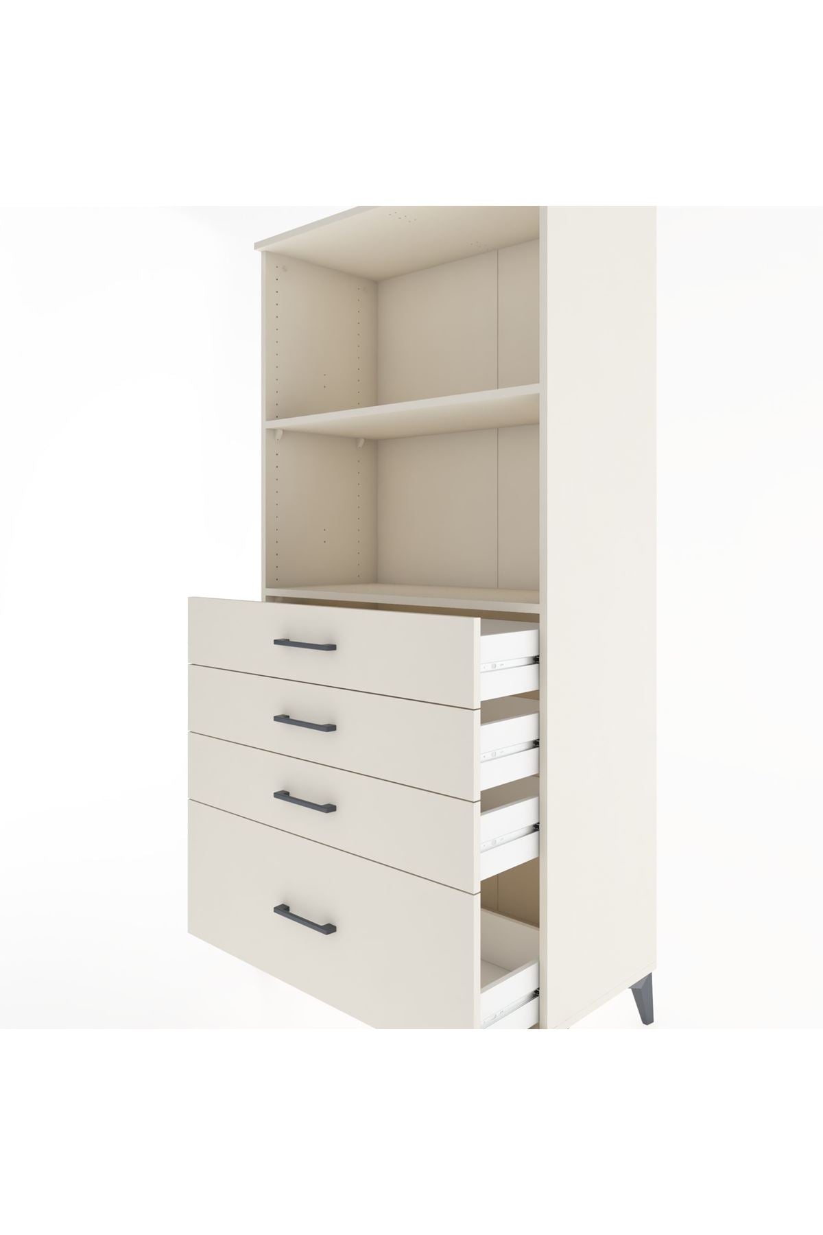 Hyperion Dolap 2 Raflı 4 Çekmeceli 88x44x182 Aytaşı-Aytaşı