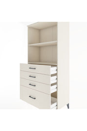 Hyperion Dolap 2 Raflı 4 Çekmeceli 88x44x182 Aytaşı-Aytaşı