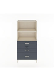 Hyperion Dolap 2 Raflı 4 Çekmeceli 88x44x182 Aytaşı-Antrasit