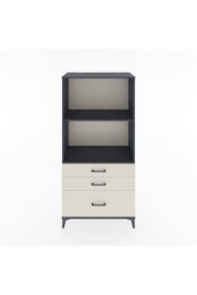 Hyperion Dolap 2 Raflı 3 Çekmeceli 88x44x182 Antrasit-Aytaşı