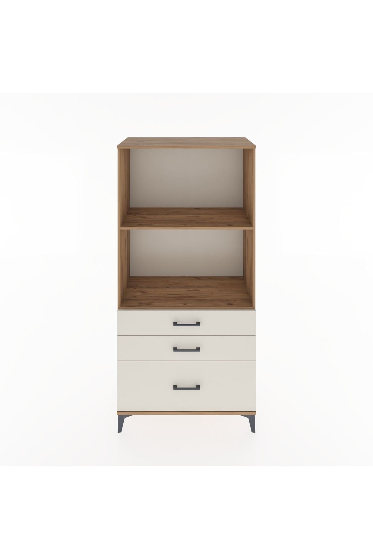 Hyperion Dolap 2 Raflı 3 Çekmeceli 88x44x182 Çam-Aytaşı