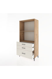 Hyperion Dolap 2 Raflı 3 Çekmeceli 88x44x182 Çam-Aytaşı