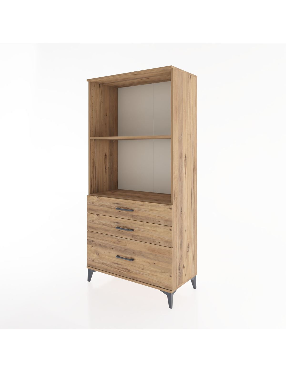 Hyperion Dolap 2 Raflı 3 Çekmeceli 88x44x182 - S57M042V9B