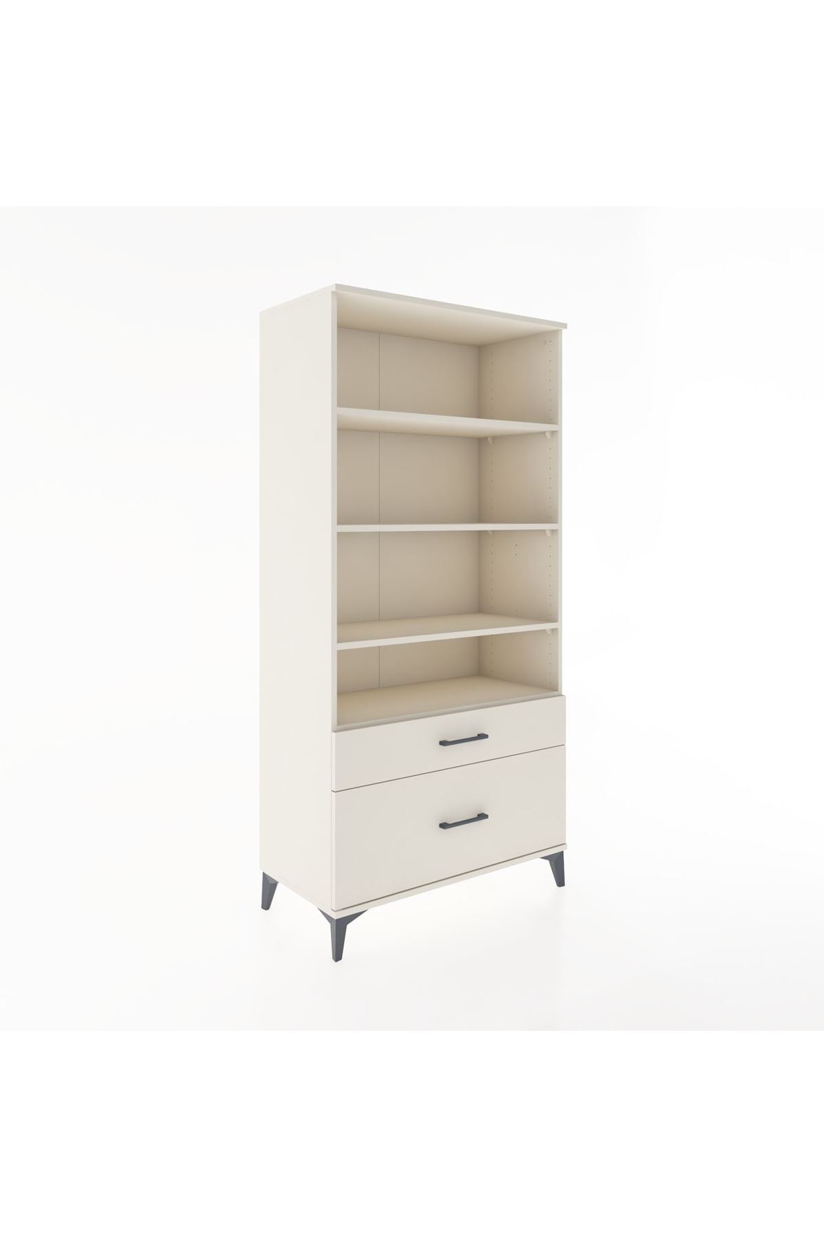 Hyperion Dolap 4 Raflı 2 Çekmeceli 88x44x182 - S57M043V1B