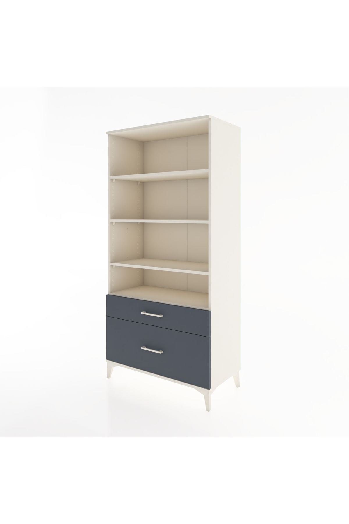 Hyperion Dolap 4 Raflı 2 Çekmeceli 88x44x182 - S57M043V2B