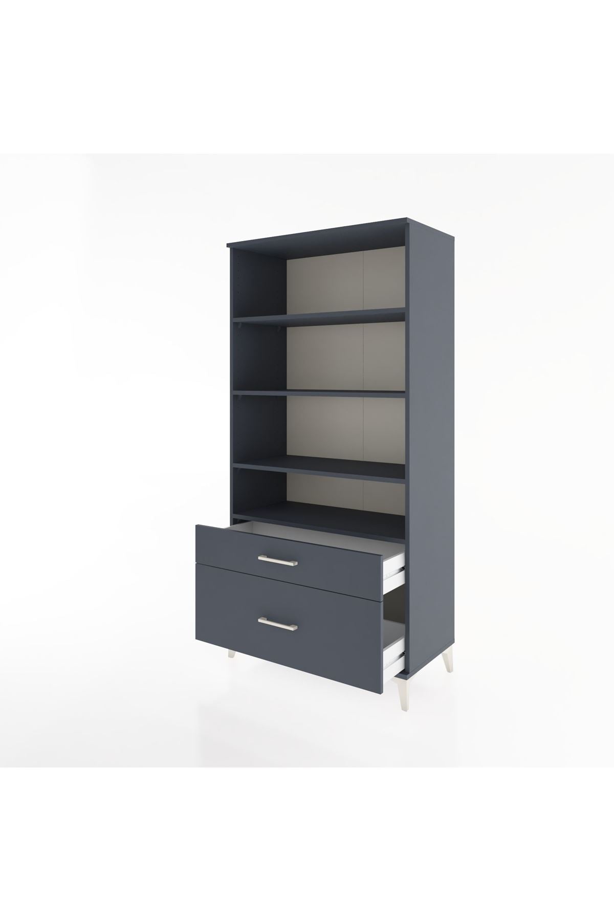 Hyperion Dolap 4 Raflı 2 Çekmeceli 88x44x182 - S57M043V5B