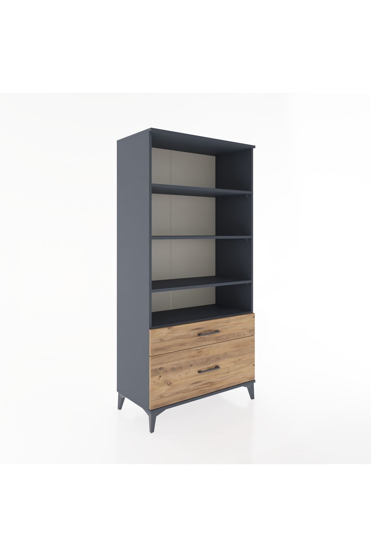 Hyperion Dolap 4 Raflı 2 Çekmeceli 88x44x182 - S57M043V6B