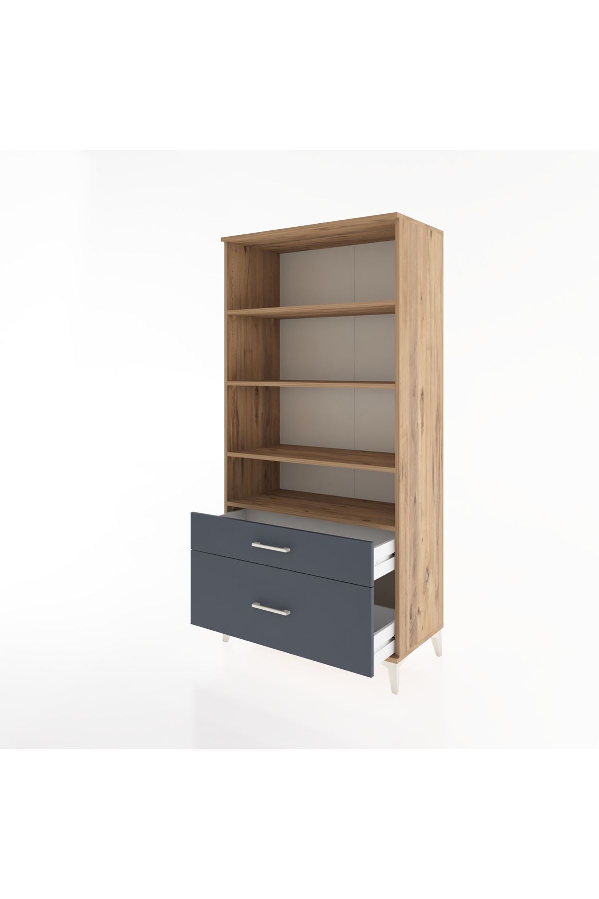 Hyperion Dolap 4 Raflı 2 Çekmeceli 88x44x182 - S57M043V8B