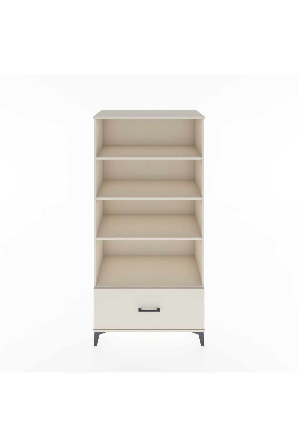 Hyperion Dolap 4 Raflı Tek Çekmeceli 88x44x182 Aytaşı-Aytaşı