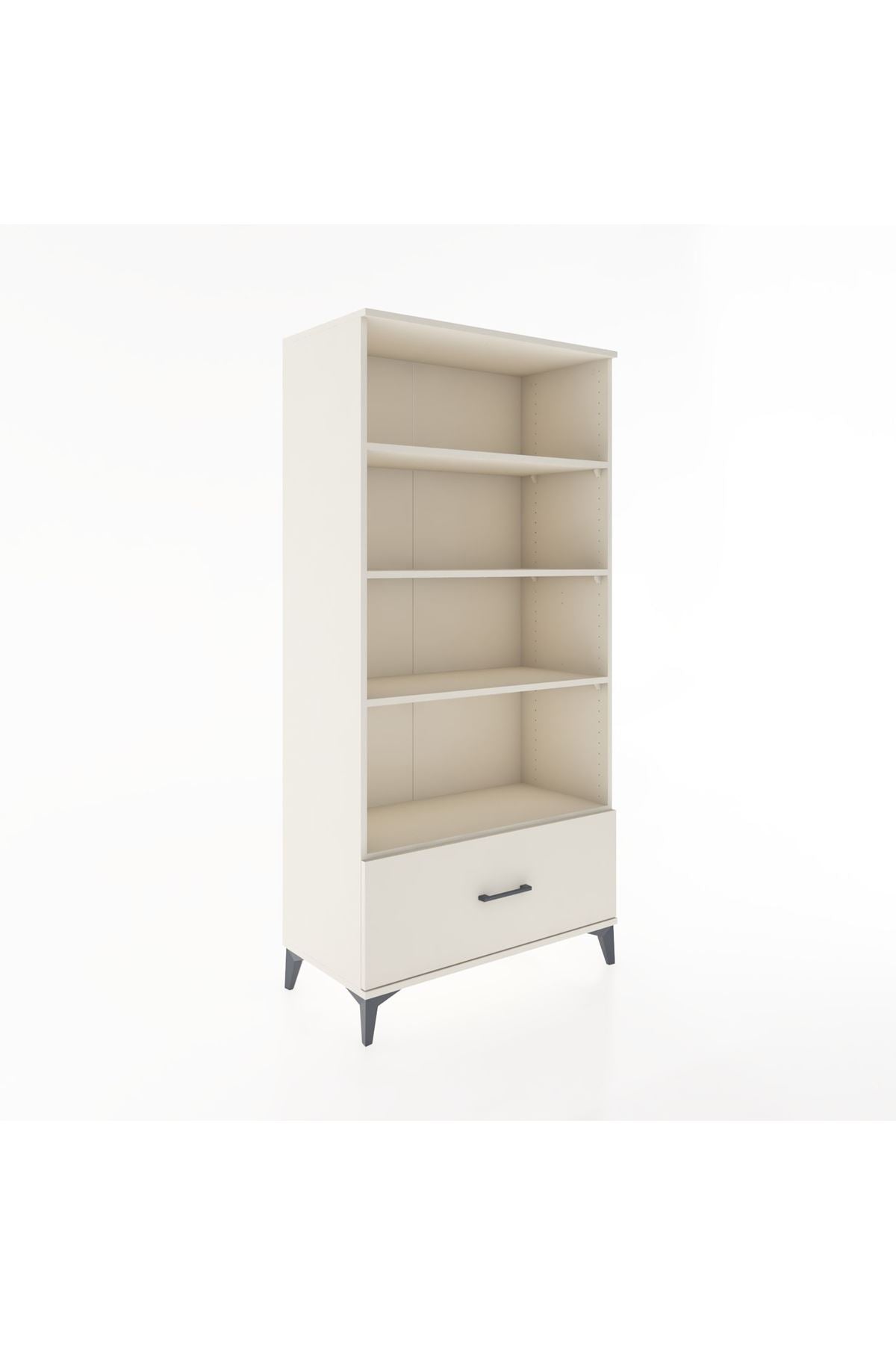 Hyperion Dolap 4 Raflı Tek Çekmeceli 88x44x182 Aytaşı-Aytaşı