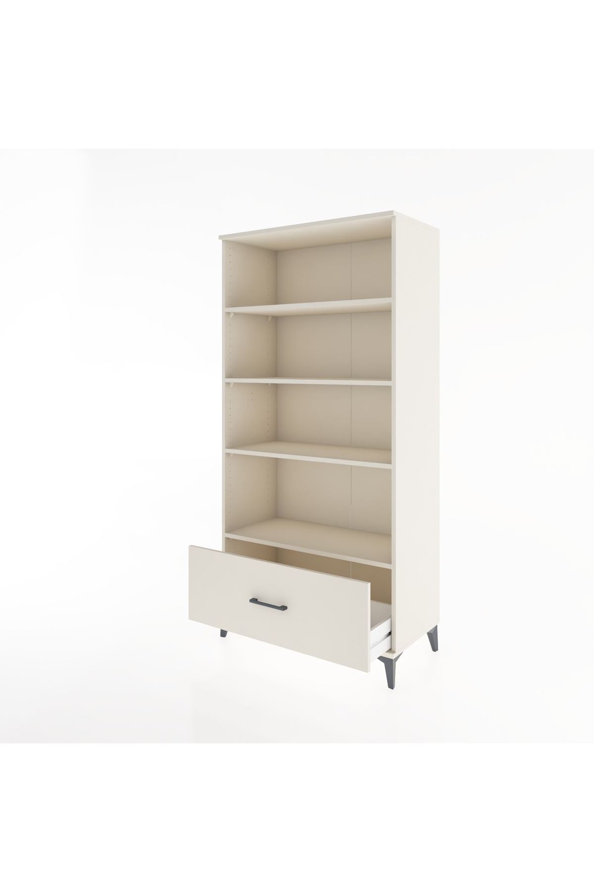 Hyperion Dolap 4 Raflı Tek Çekmeceli 88x44x182 Aytaşı-Aytaşı