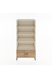 Hyperion Dolap 4 Raflı Tek Çekmeceli 88x44x182 Aytaşı-Çam