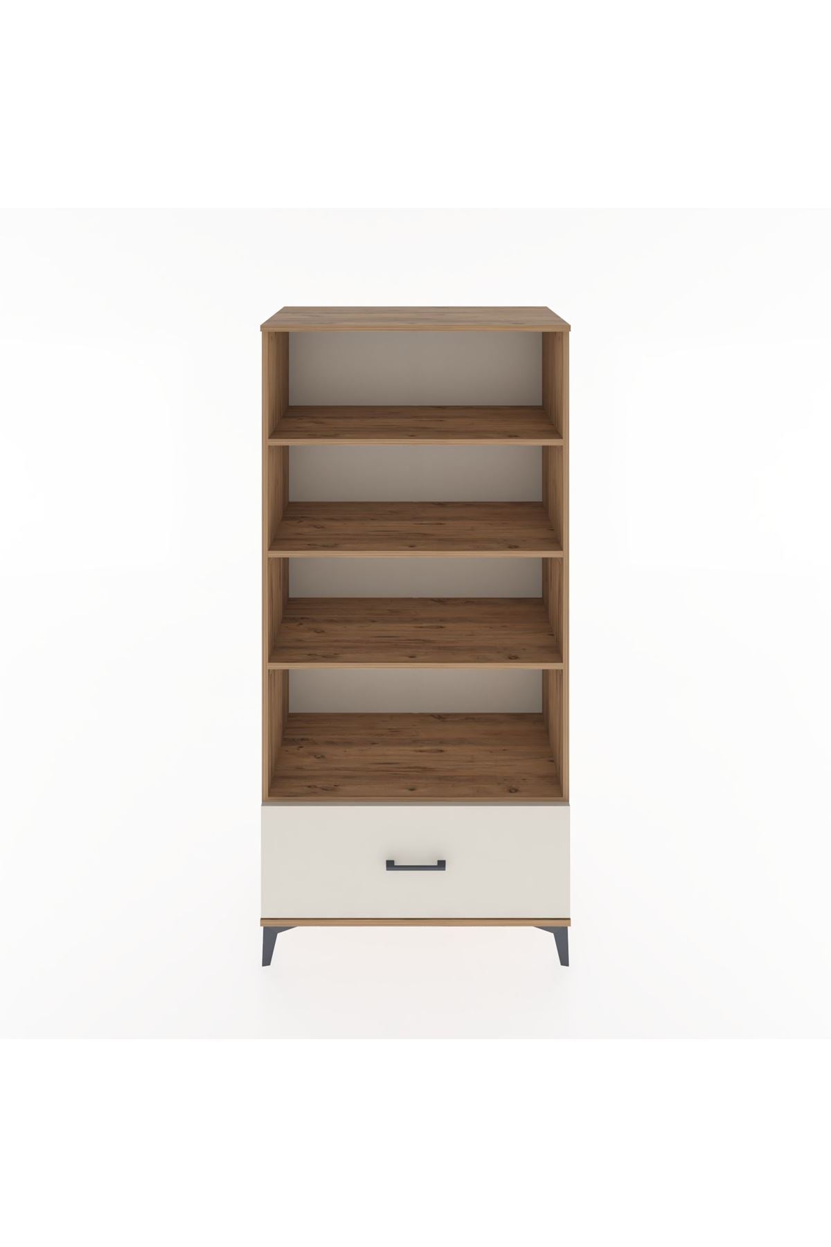 Hyperion Dolap 4 Raflı Tek Çekmeceli 88x44x182 Çam-Aytaşı