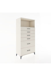 Hyperion Dolap Tek Raflı 6 Çekmeceli 88x44x182 - S57M045V1B