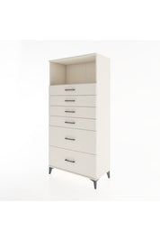 Hyperion Dolap Tek Raflı 6 Çekmeceli 88x44x182 - S57M045V1B