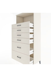 Hyperion Dolap Tek Raflı 6 Çekmeceli 88x44x182 - S57M045V1B