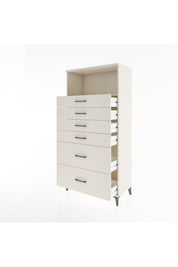 Hyperion Dolap Tek Raflı 6 Çekmeceli 88x44x182 - S57M045V1B