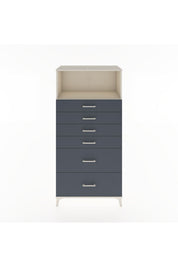 Hyperion Dolap Tek Raflı 6 Çekmeceli 88x44x182 - S57M045V2B