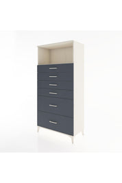 Hyperion Dolap Tek Raflı 6 Çekmeceli 88x44x182 - S57M045V2B