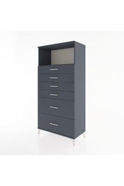Hyperion Dolap Tek Raflı 6 Çekmeceli 88x44x182 - S57M045V5B