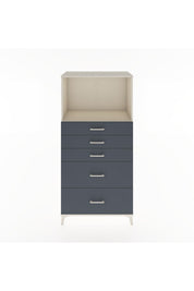 Hyperion Dolap Tek Raflı 5 Çekmeceli 88x44x182 - S57M046V2B