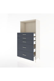Hyperion Dolap Tek Raflı 5 Çekmeceli 88x44x182 - S57M046V2B