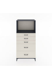 Hyperion Dolap Tek Raflı 5 Çekmeceli 88x44x182 - S57M046V4B