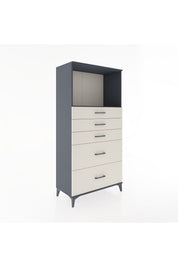 Hyperion Dolap Tek Raflı 5 Çekmeceli 88x44x182 - S57M046V4B