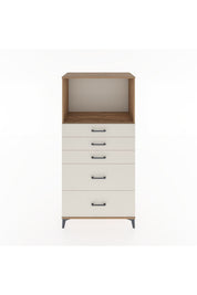 Hyperion Dolap Tek Raflı 5 Çekmeceli 88x44x182 - S57M046V7B