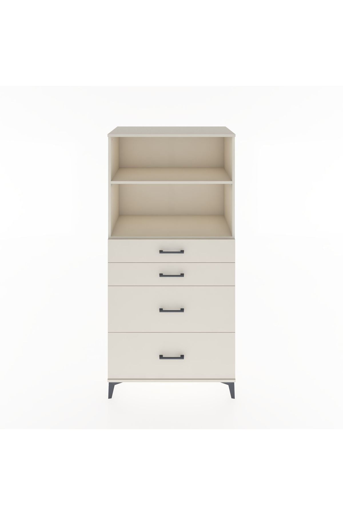 Hyperion Dolap 2 Raflı 4 Çekmeceli 88x44x182 Aytaşı-Aytaşı