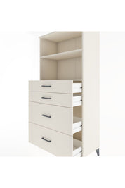 Hyperion Dolap 2 Raflı 4 Çekmeceli 88x44x182 Aytaşı-Aytaşı