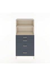 Hyperion Dolap 2 Raflı 4 Çekmeceli 88x44x182 Aytaşı-Antrasit