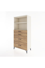 Hyperion Dolap 2 Raflı 4 Çekmeceli 88x44x182 Aytaşı-Çam