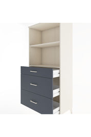 Hyperion Dolap 2 Raflı 3 Çekmeceli 88x44x182 Aytaşı-Antrasit