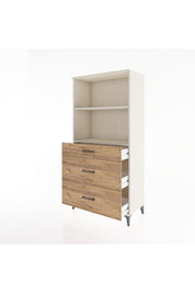 Hyperion Dolap 2 Raflı 3 Çekmeceli 88x44x182 Aytaşı-Çam