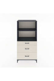 Hyperion Dolap 2 Raflı 3 Çekmeceli 88x44x182 Antrasit-Aytaşı