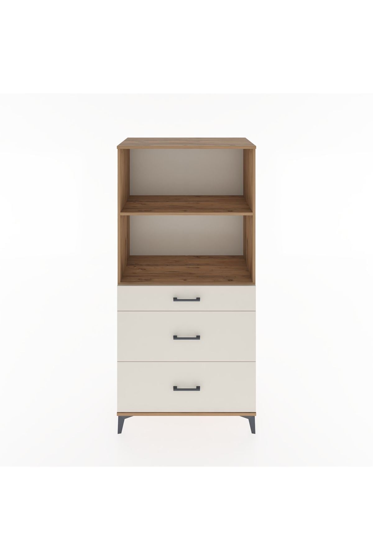 Hyperion Dolap 2 Raflı 3 Çekmeceli 88x44x182 Çam-Aytaşı