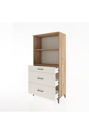 Hyperion Dolap 2 Raflı 3 Çekmeceli 88x44x182 Çam-Aytaşı