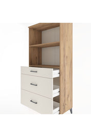Hyperion Dolap 2 Raflı 3 Çekmeceli 88x44x182 Çam-Aytaşı