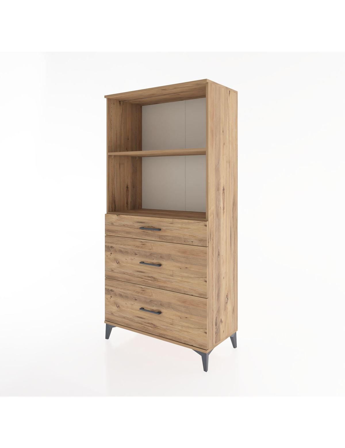 Hyperion Dolap 2 Raflı 3 Çekmeceli 88x44x182 - S57M048V9B