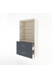 Hyperion Dolap 3 Raflı 2 Çekmeceli 88x44x182 Aytaşı-Antrasit