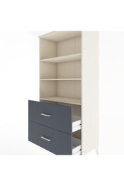 Hyperion Dolap 3 Raflı 2 Çekmeceli 88x44x182 Aytaşı-Antrasit